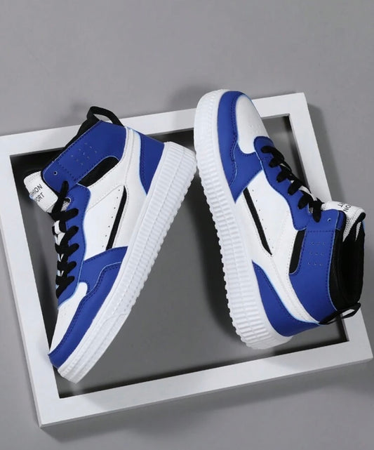 High Top Men's Sports Shoes Sneakers Men Casual Skateboard Shoes Skate Shoes Male Daily Wear All-Match Footwear Walking Shoes Fashion Breathable Lightweight EVA Sole