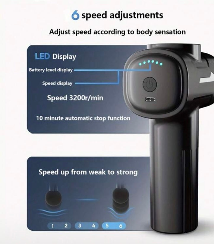 Massage Gun Fitness Equipment Fascia Gun